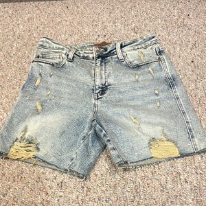 Judy Blue Distressed Denim Shorts